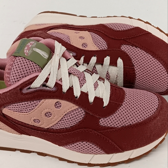 Saucony Men's Shadow 6000 Mushroom Low Top Sneakers - Burgundy - Picture 7 of 14